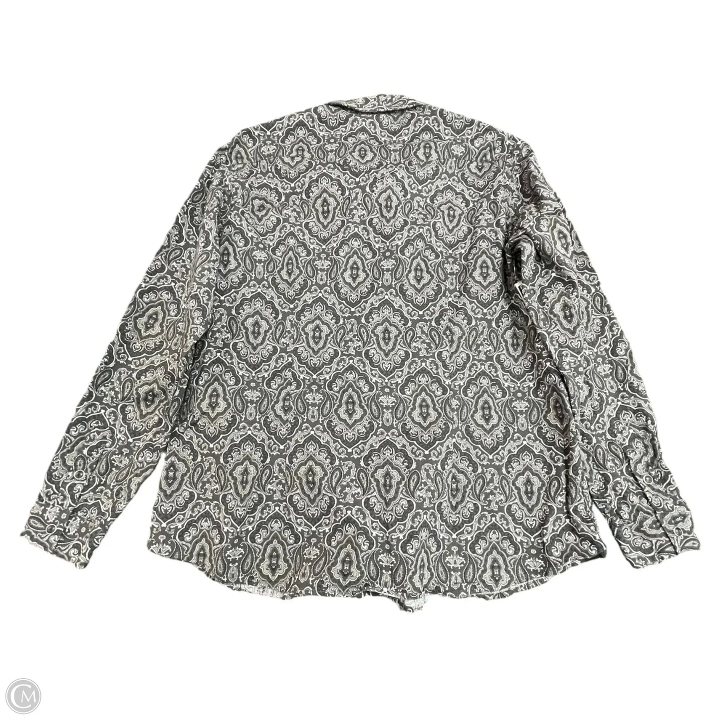 Top Long Sleeve By PANHANDLE In Paisley Print, Size: Xl