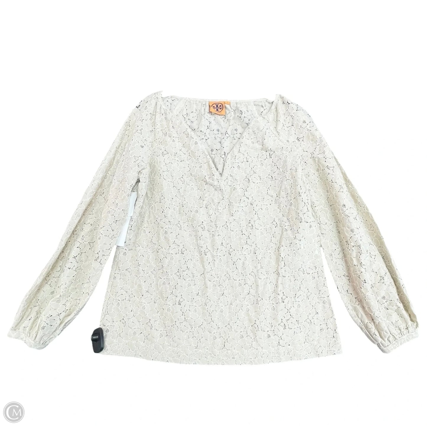 Top Long Sleeve Designer By Tory Burch In Beige, Size: 2