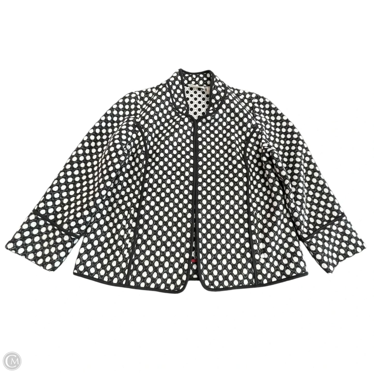 Jacket Other By Chicos In Black & White, Size: S