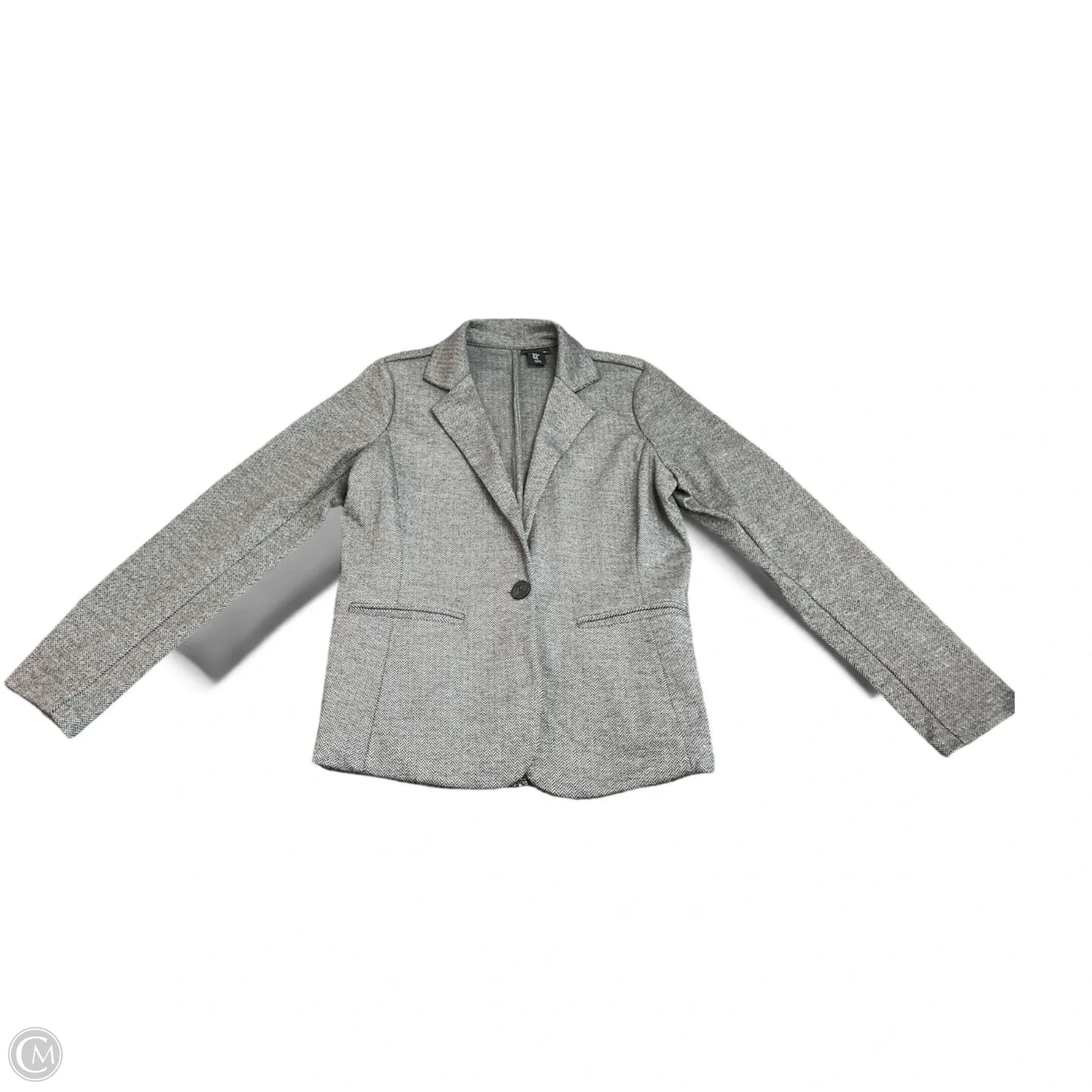 Blazer By Tahari In Black & Grey, Size: M
