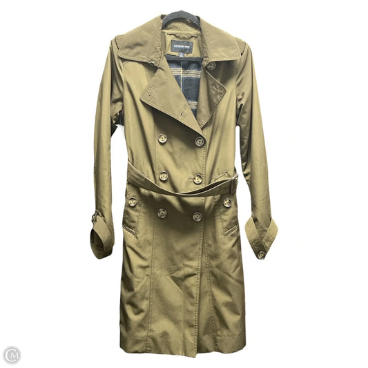 Coat Trench Coat By London Fog In Green, Size: S