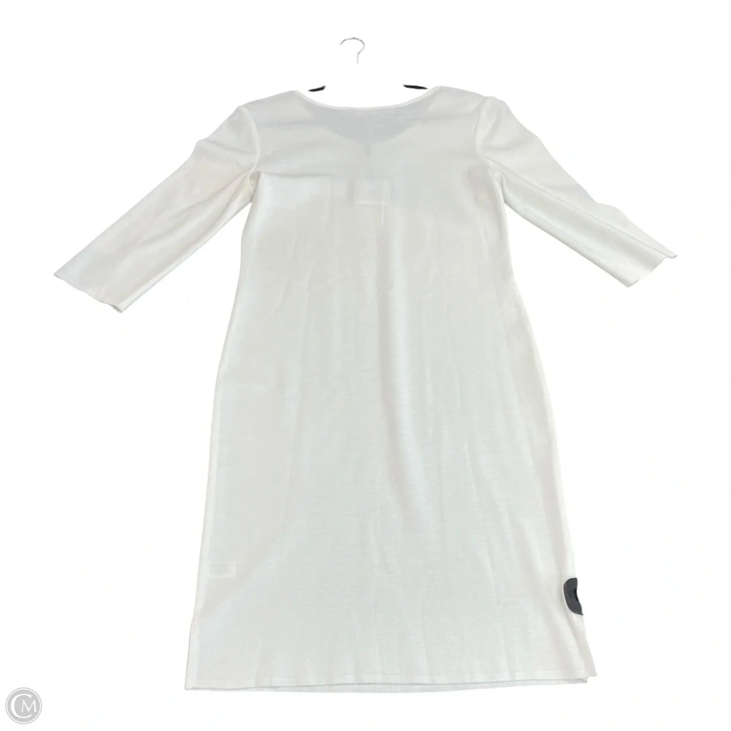 Dress Sweater By Ming Wang In White, Size: Xs