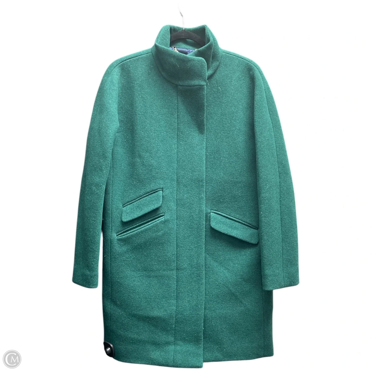 Coat Wool By J. Crew In Green, Size: 4