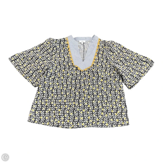 Blouse Short Sleeve By Voy In Floral Print, Size: S