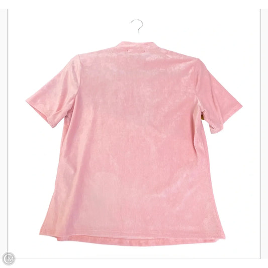 Top Short Sleeve By Forever 21 In Pink, Size: M