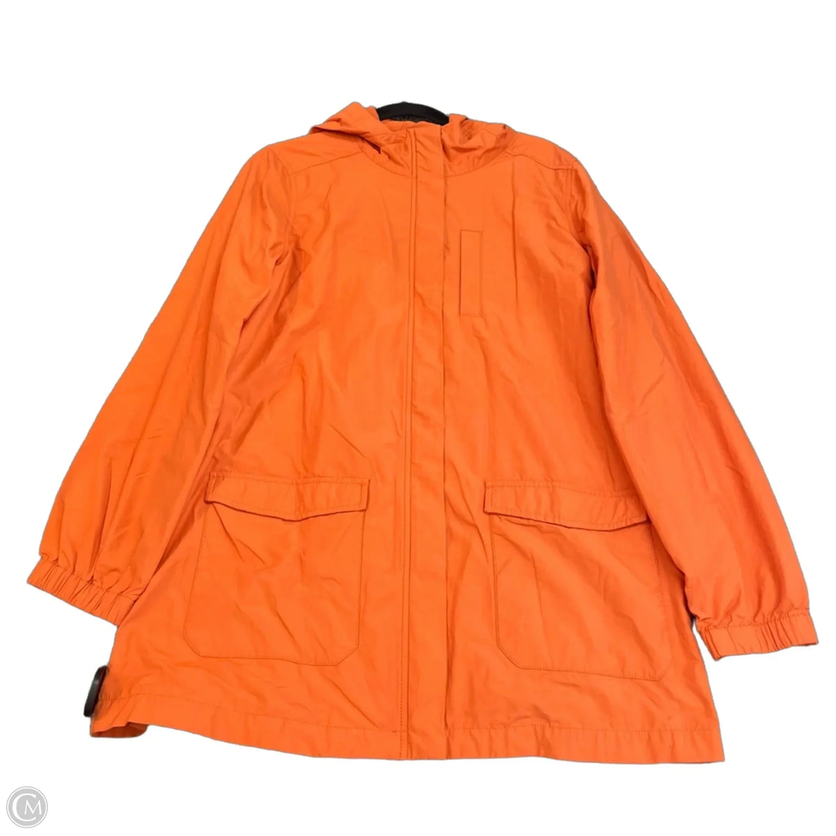 Jacket Windbreaker By Eileen Fisher In Orange, Size: M