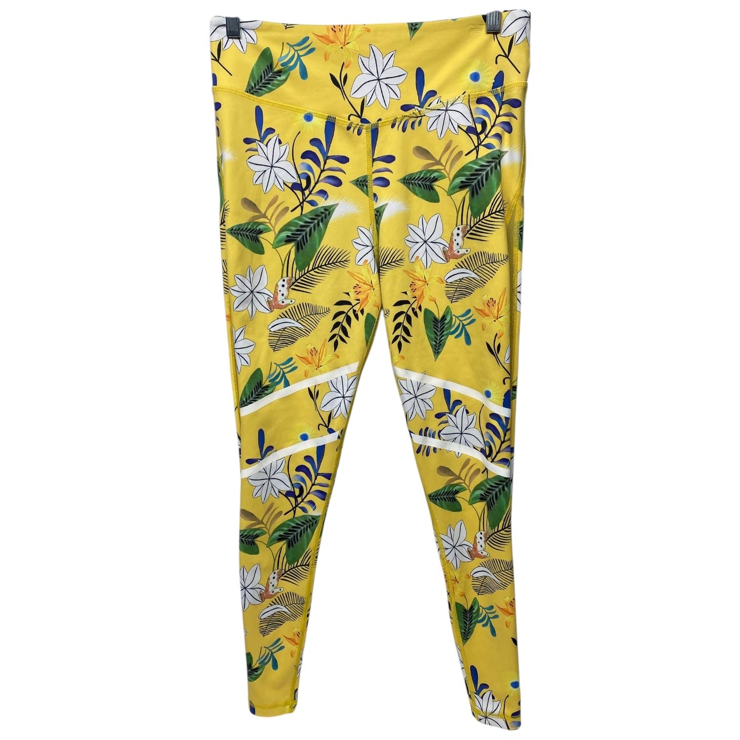 Athletic Leggings By Zyia In Floral Print, Size: 12