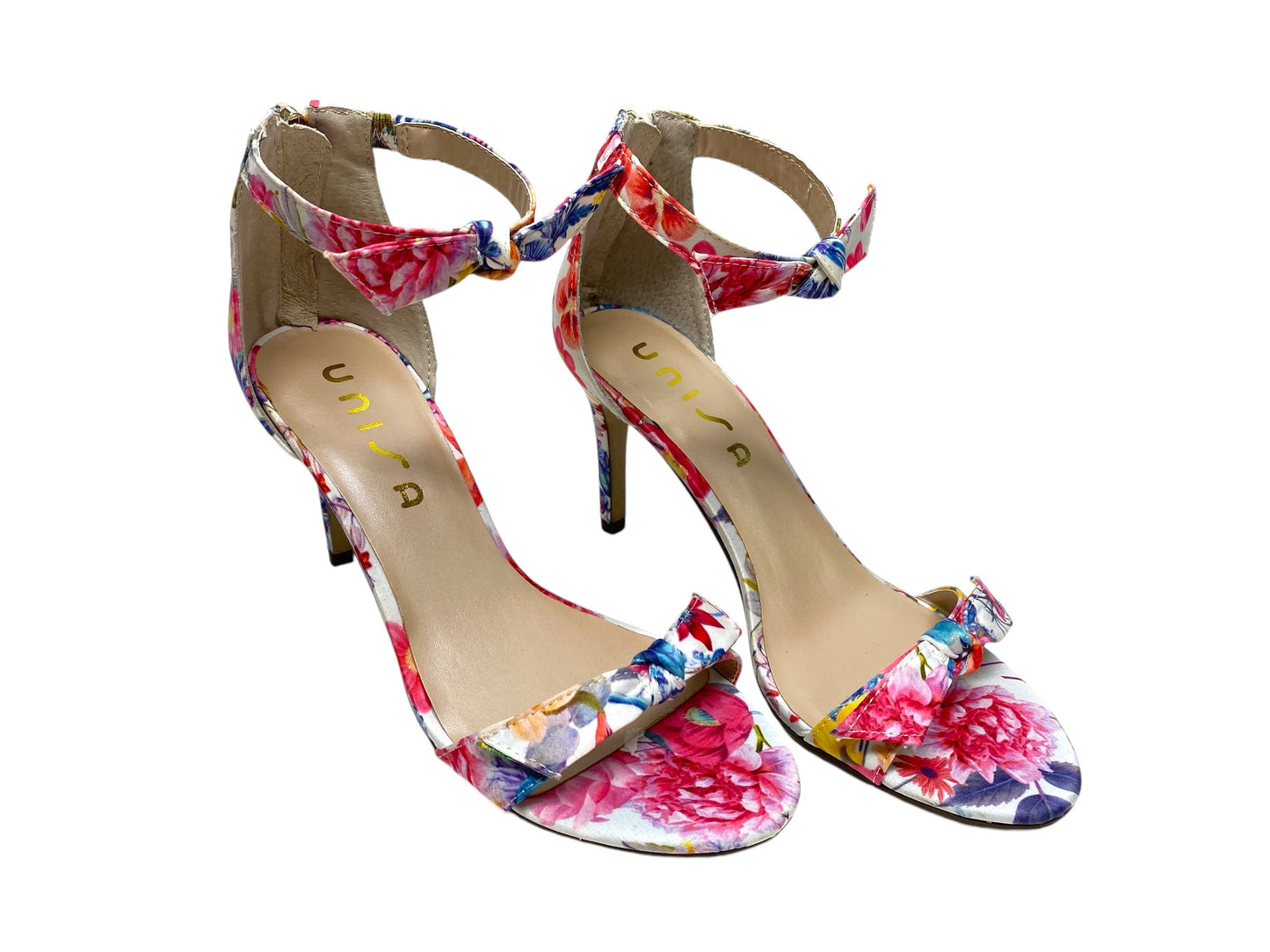 Shoes Heels Stiletto By Unisa In Floral Print, Size: 8.5