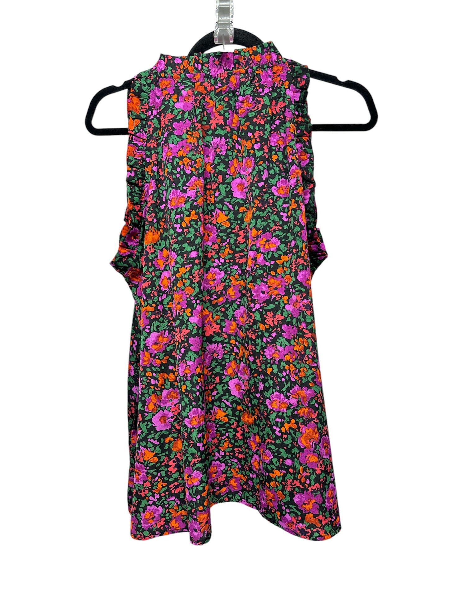 Top Sleeveless By Jodifl In Floral Print, Size: L