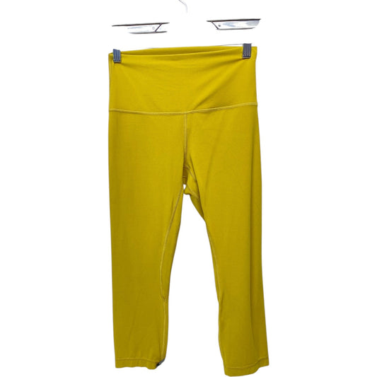 Athletic Leggings By Lululemon In Chartreuse, Size: 6