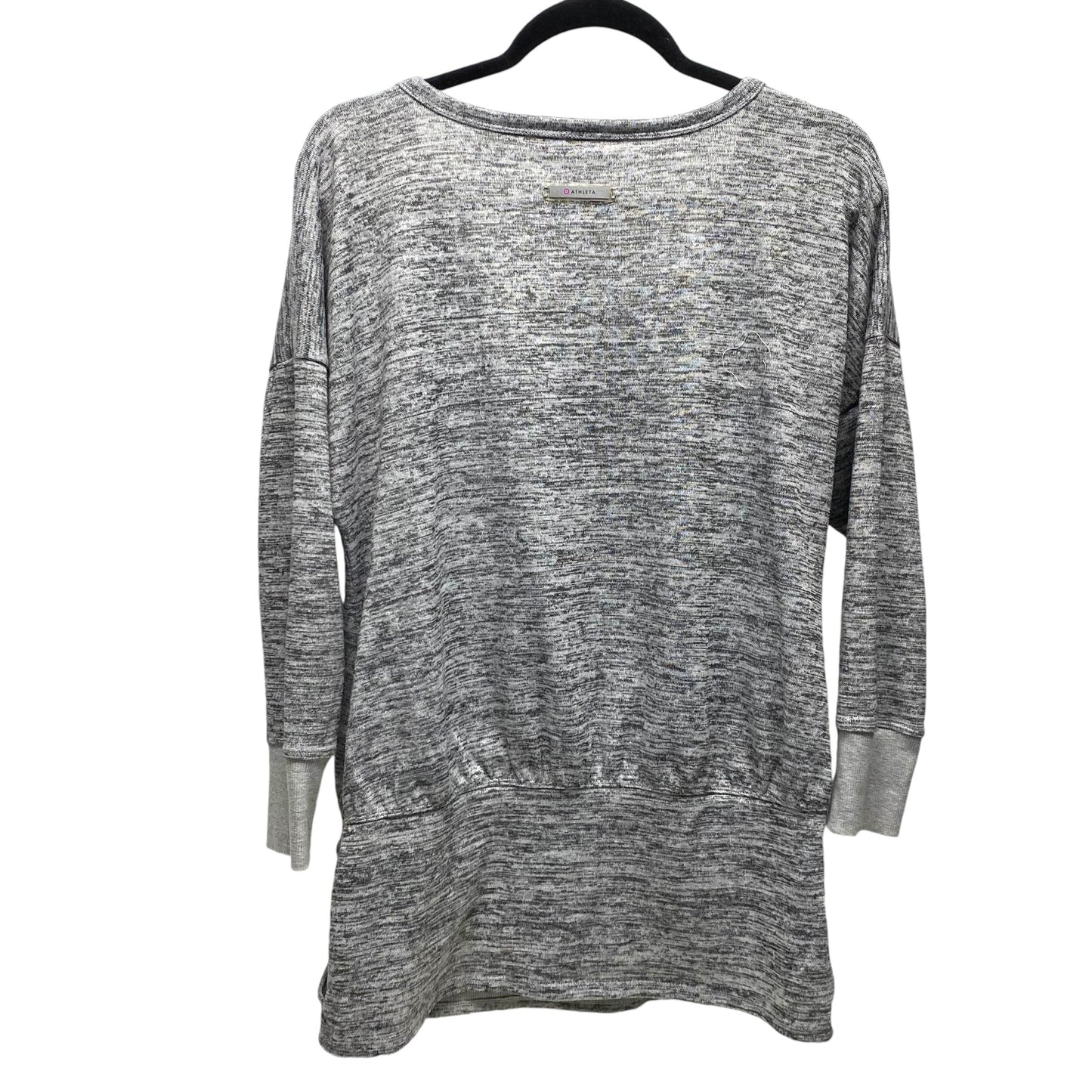 Top Long Sleeve By Athleta In Grey, Size: M