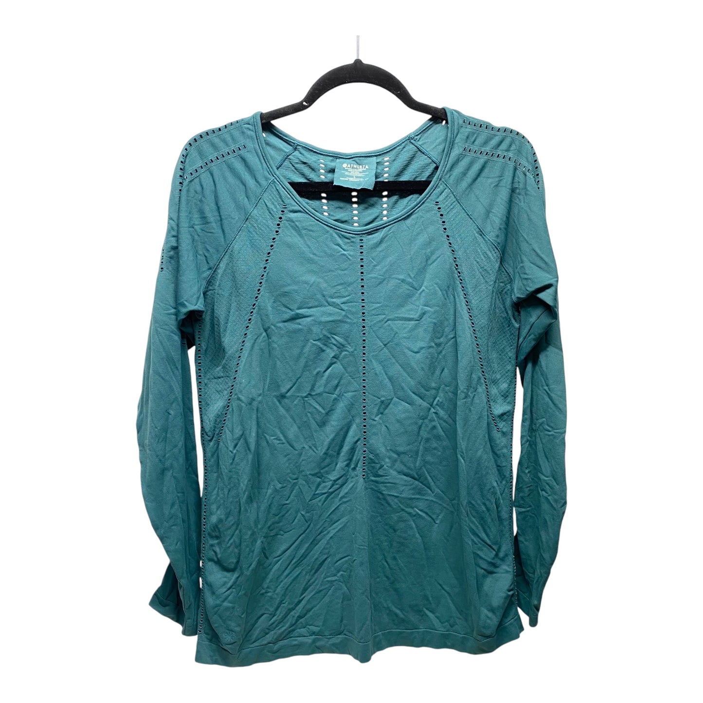 Top Long Sleeve By Athleta In Green, Size: L