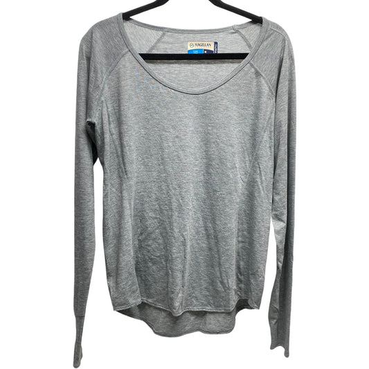 Top Long Sleeve Basic By Magellan In Grey, Size: M