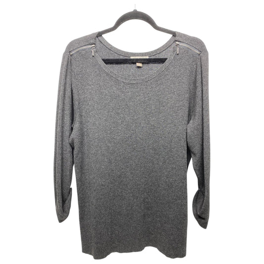 Top Long Sleeve Basic By Roz And Ali In Black, Size: 1x