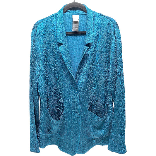 Jacket Other By Chicos In Teal, Size: 18