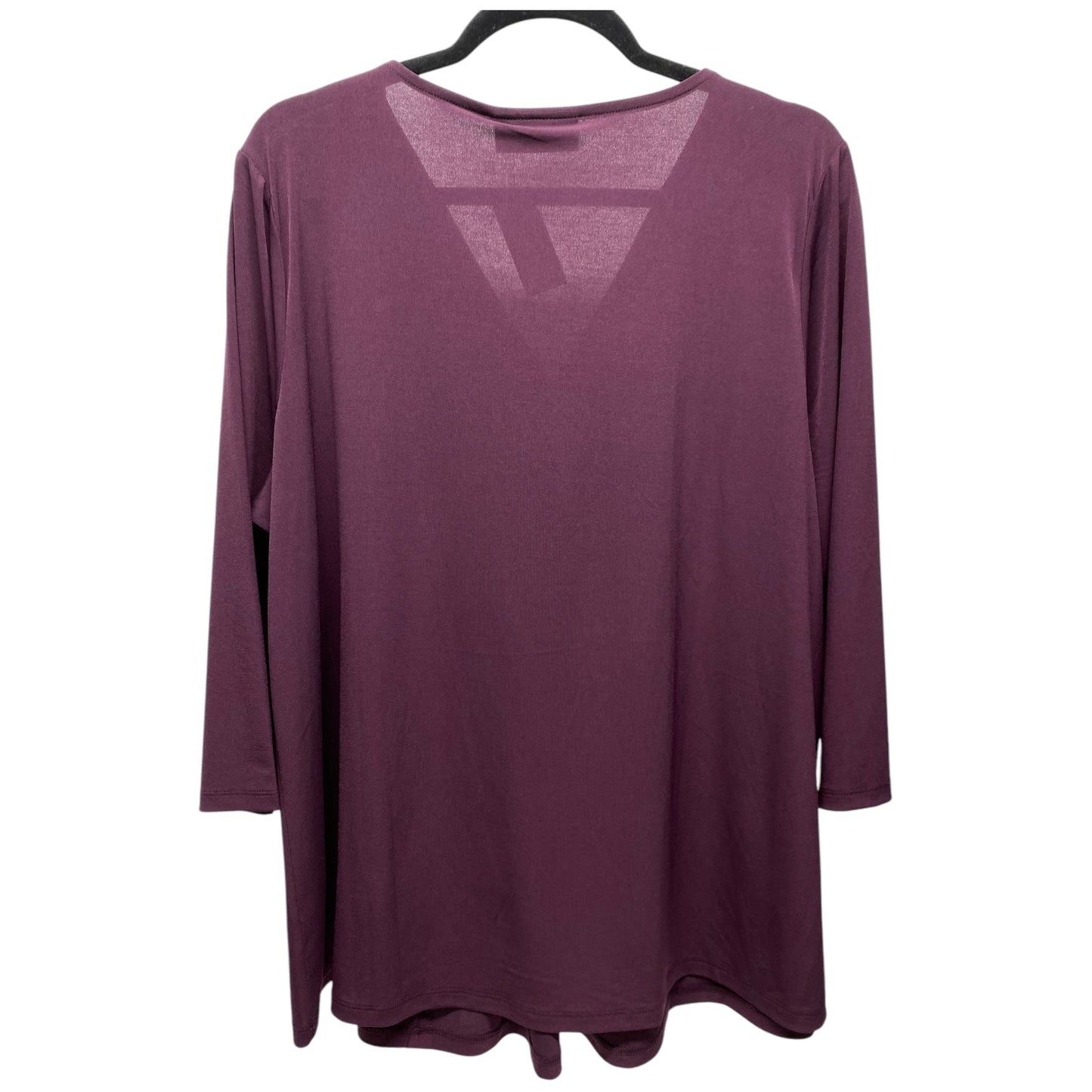 Top 3/4 Sleeve By Lane Bryant In Purple, Size: 20