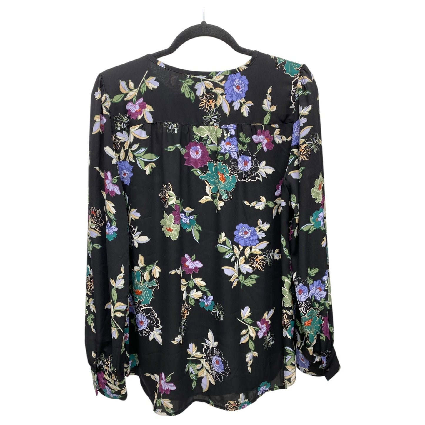 Top Long Sleeve By Loft In Floral Print, Size: M