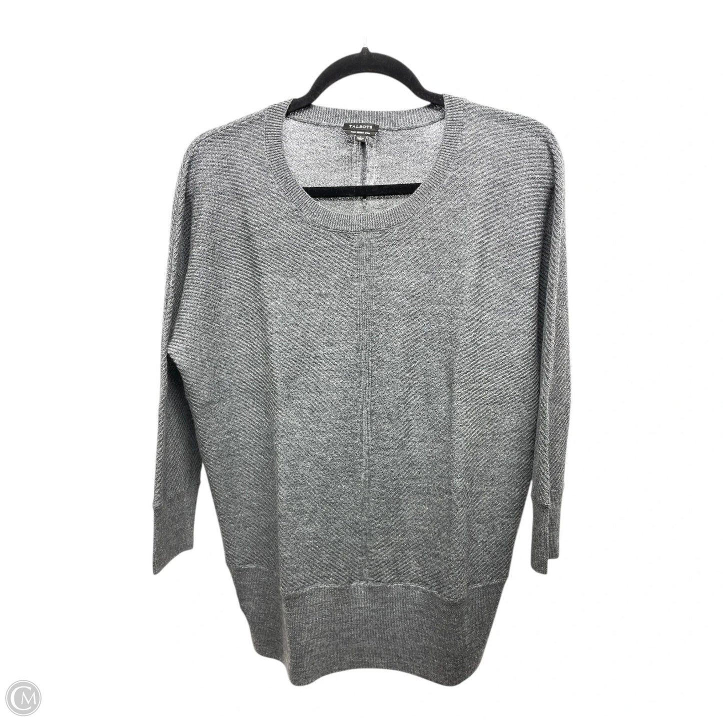 Sweater By Talbots In Grey, Size: L