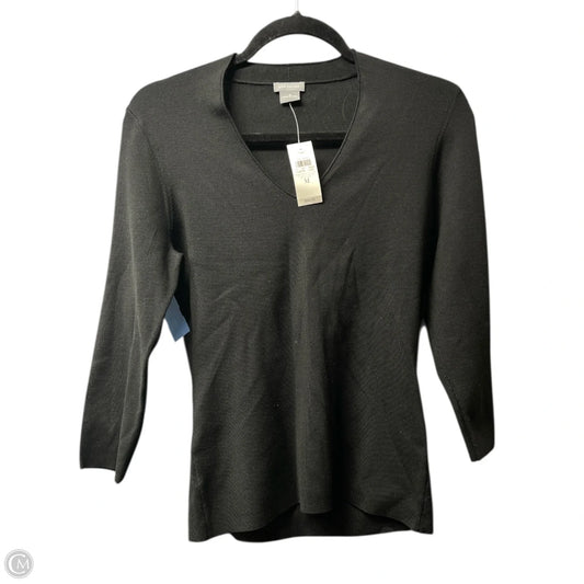 Top Long Sleeve By Ann Taylor In Black, Size: M