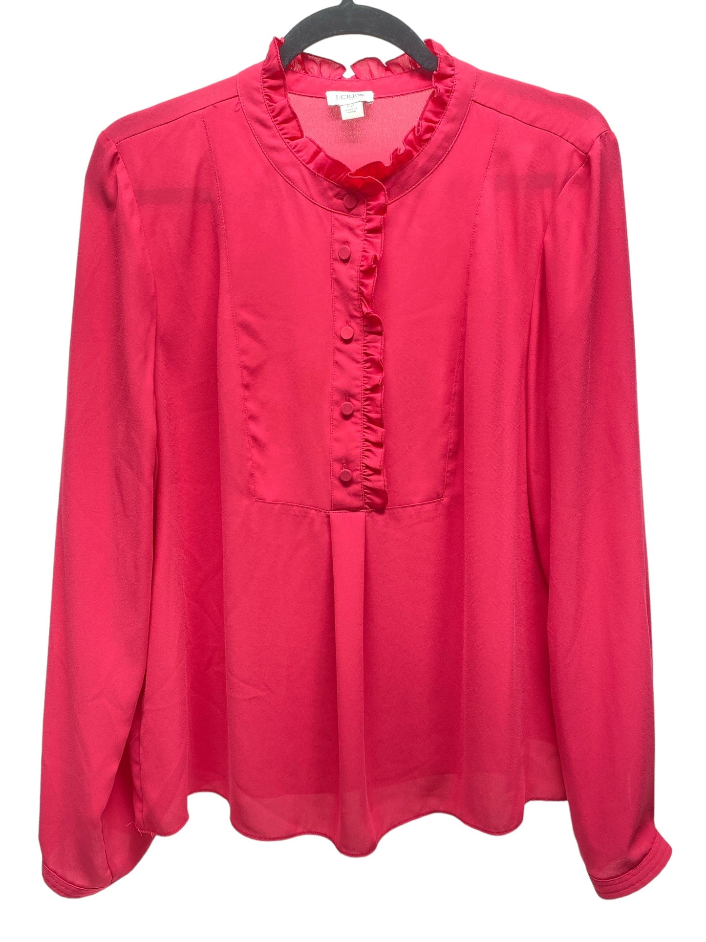 Top Long Sleeve Basic By J. Crew In Pink, Size: 12