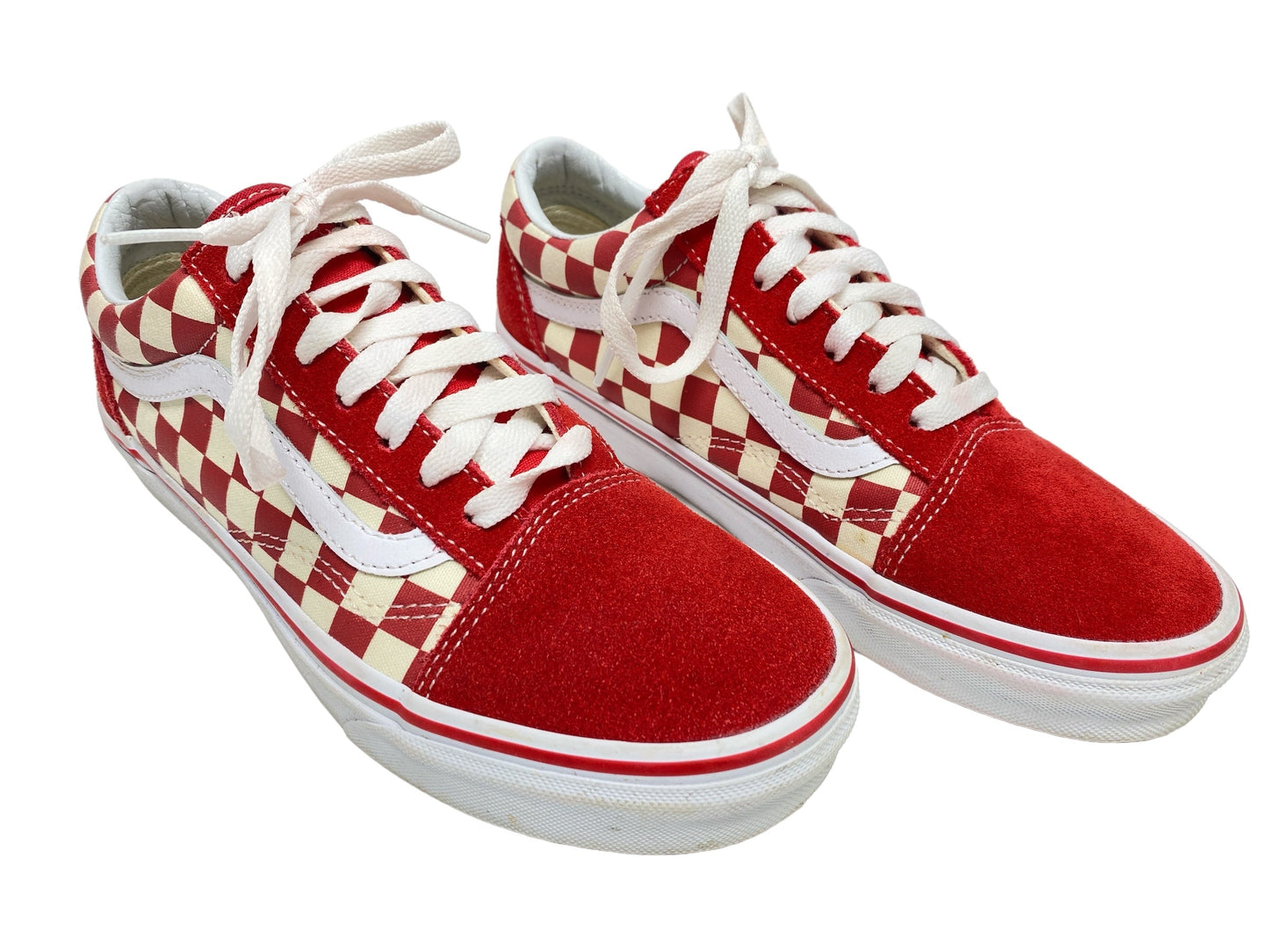 Shoes Athletic By Vans In Checkered Pattern, Size: 5.5