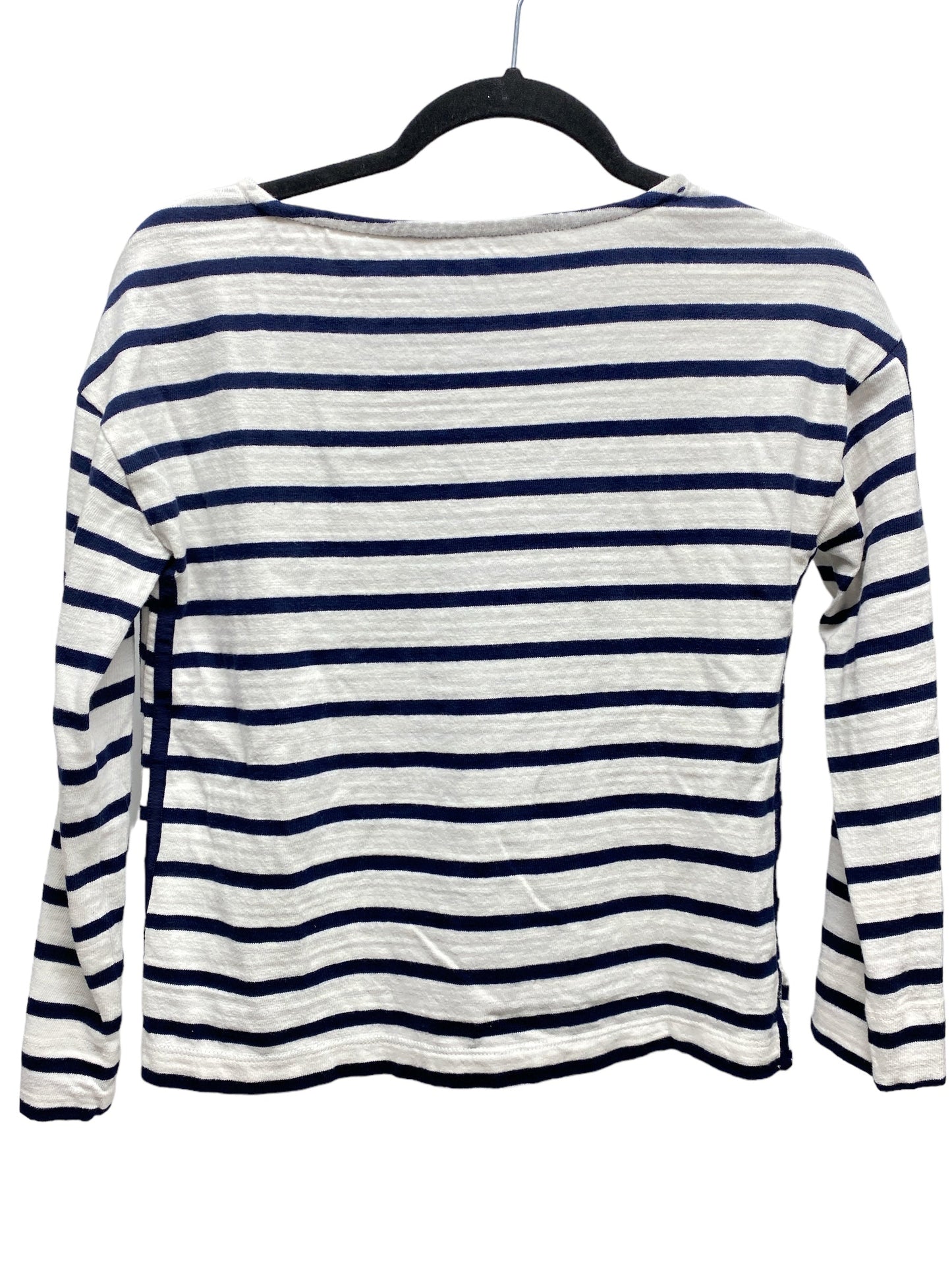 Top Long Sleeve By Loft In Striped Pattern, Size: Xxs