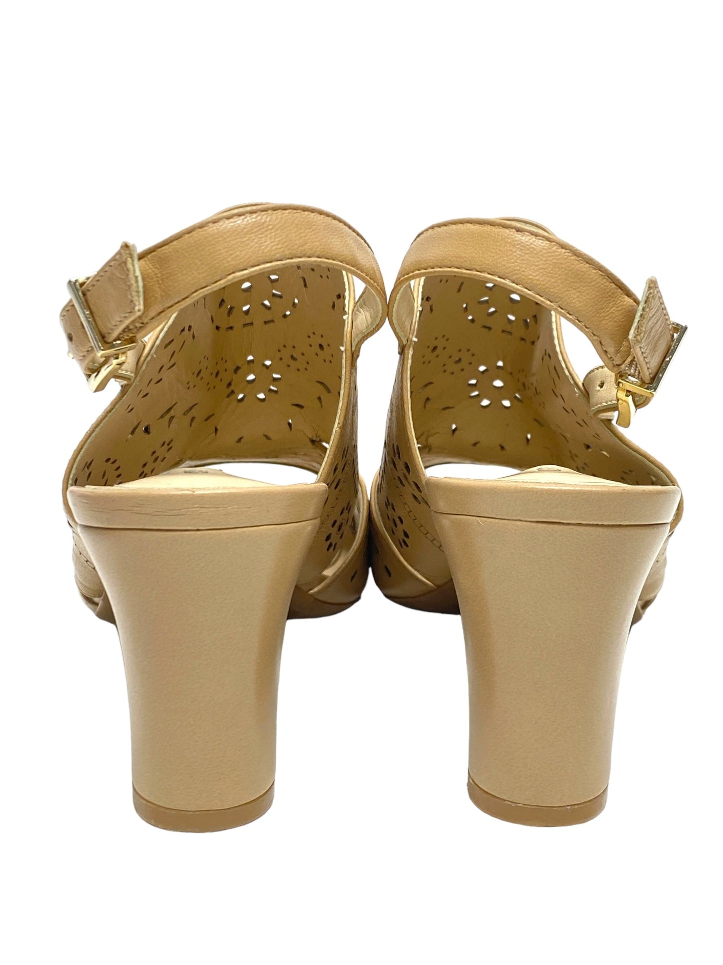 Shoes Heels Block By Alex Marie In Beige, Size: 6.5