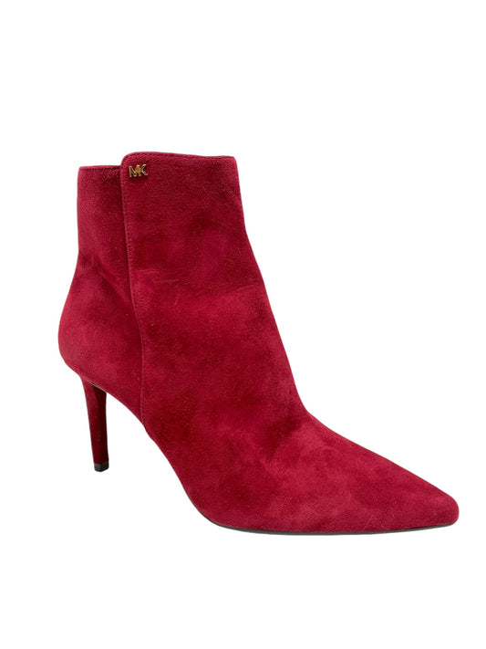 Boots Ankle Heels By Michael By Michael Kors In Red, Size: 8