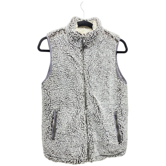 Vest Faux Fur & Sherpa By Clothes Mentor In Grey, Size: Xs