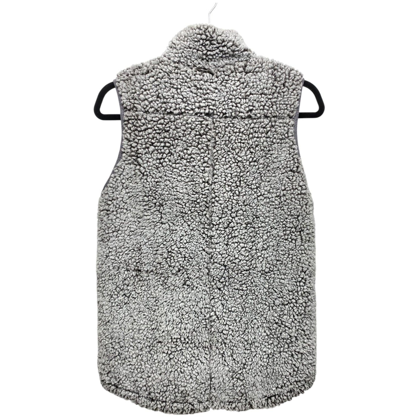 Vest Faux Fur & Sherpa By Clothes Mentor In Grey, Size: Xs