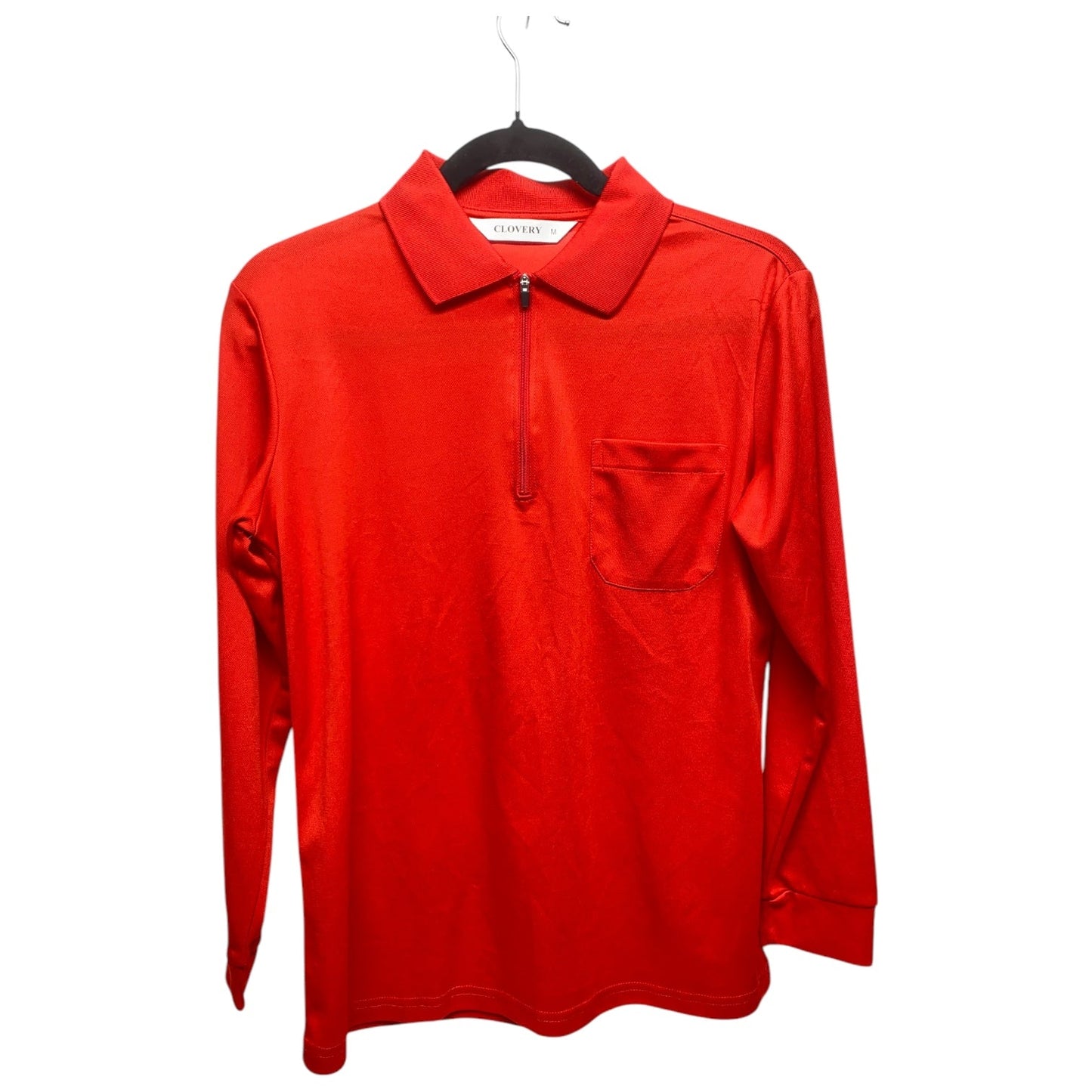 Top Long Sleeve Basic By Clothes Mentor In Red, Size: M