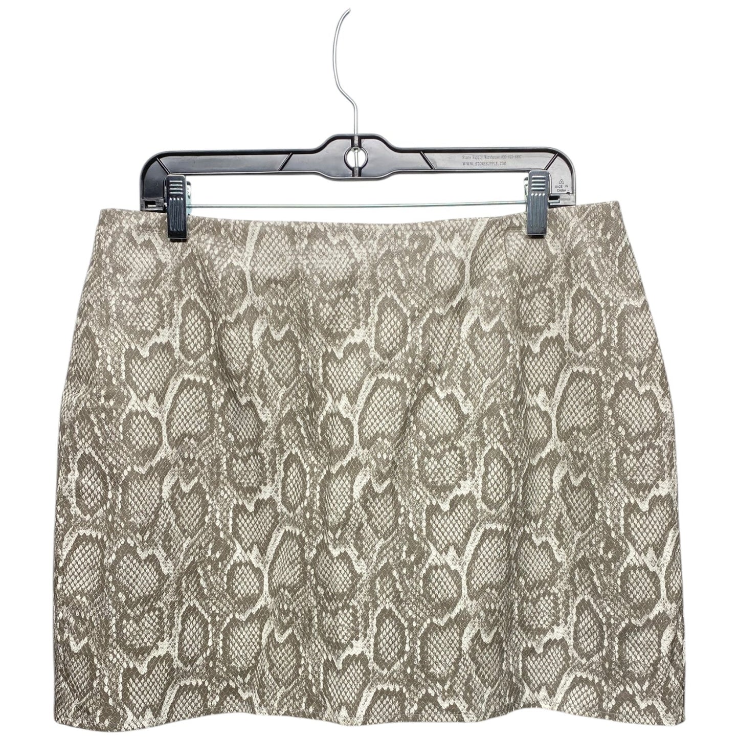 Skirt Mini & Short By Clothes Mentor In Snakeskin Print, Size: L