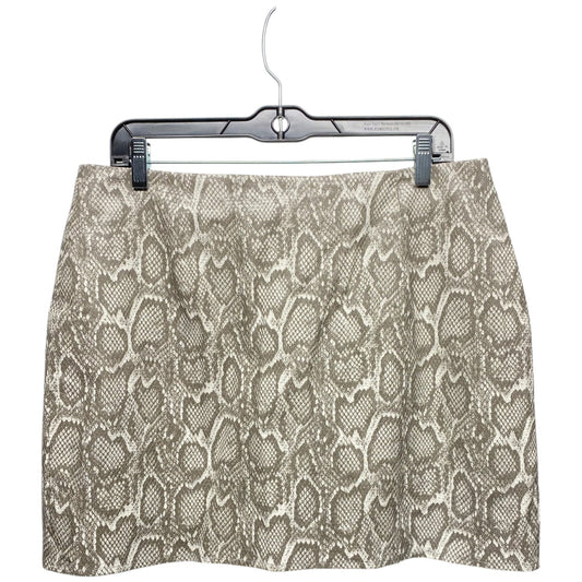 Skirt Mini & Short By Clothes Mentor In Snakeskin Print, Size: L