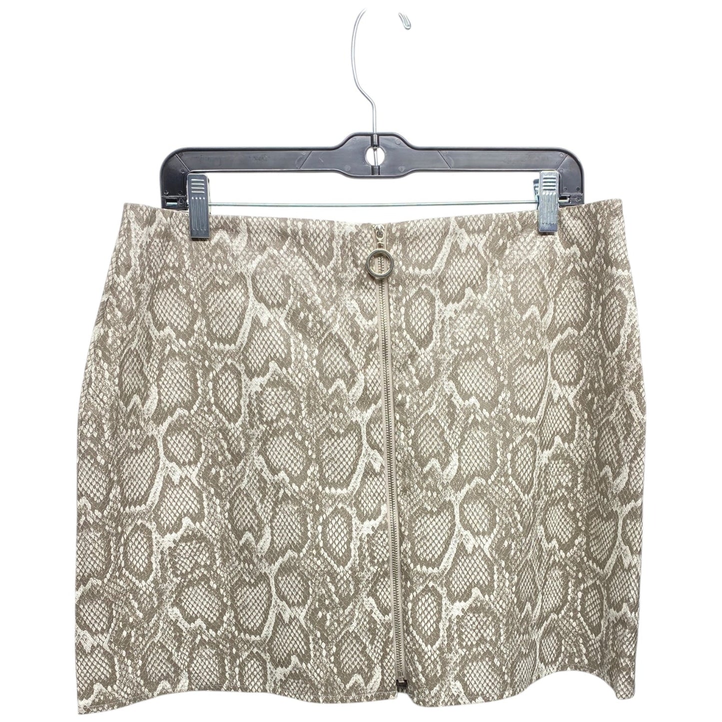 Skirt Mini & Short By Clothes Mentor In Snakeskin Print, Size: L