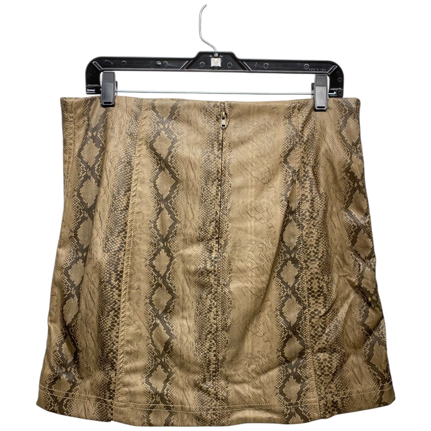 Skirt Mini & Short By Wishlist In Snakeskin Print, Size: L