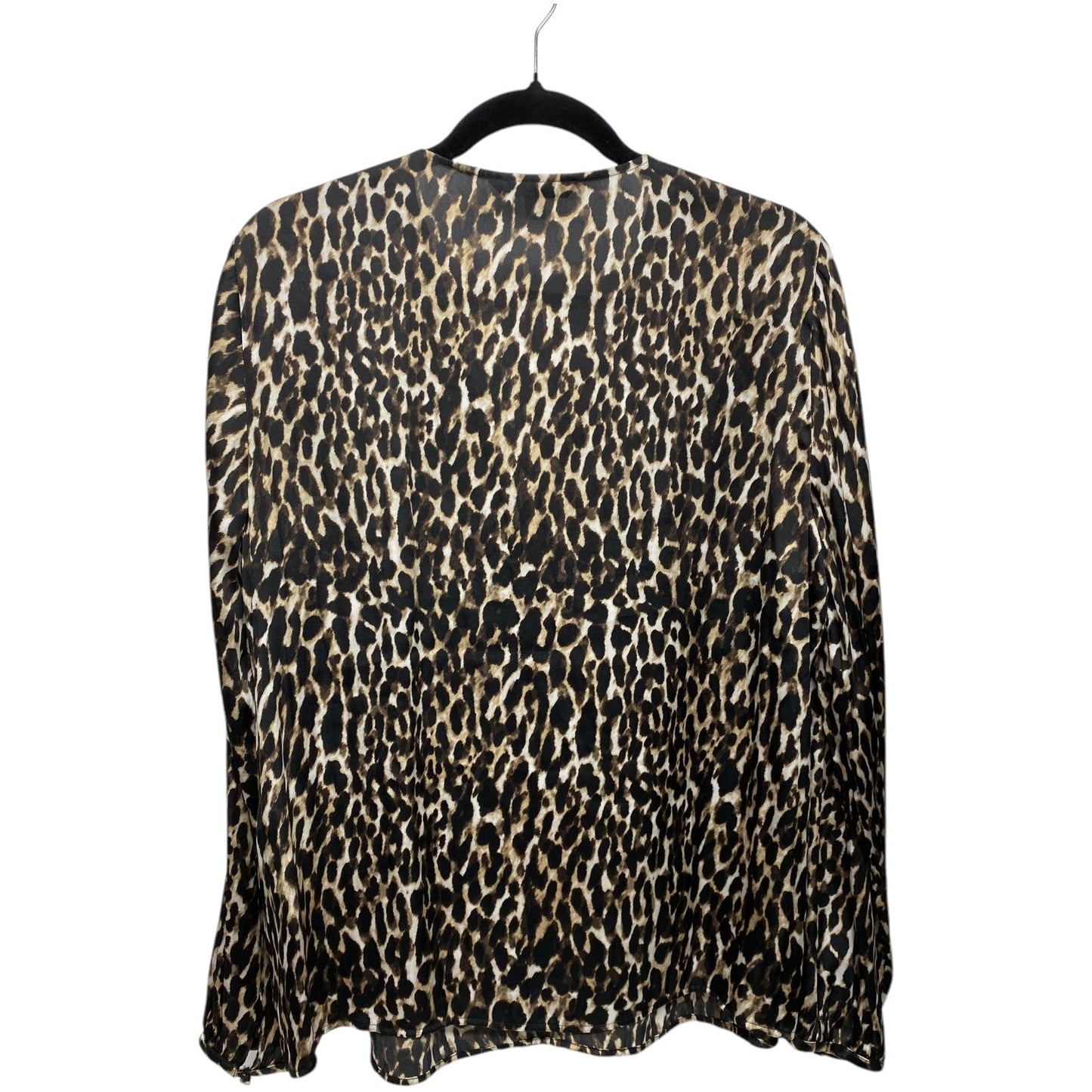 Top Long Sleeve By Banana Republic In Animal Print, Size: L