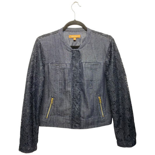 Jacket Denim By Ellen Tracy In Blue Denim, Size: M