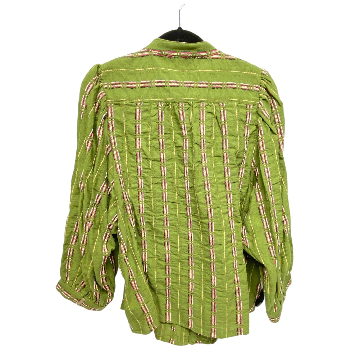 Top Long Sleeve By Anthropologie In Striped Pattern, Size: 1x