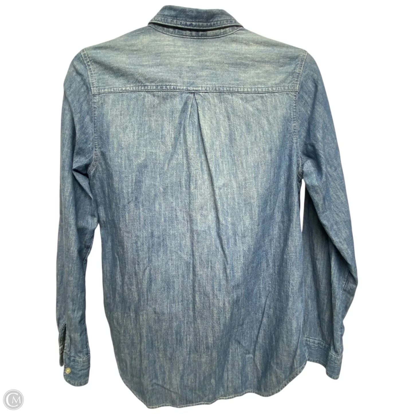 Top Long Sleeve Basic By Old Navy In Blue Denim, Size: S