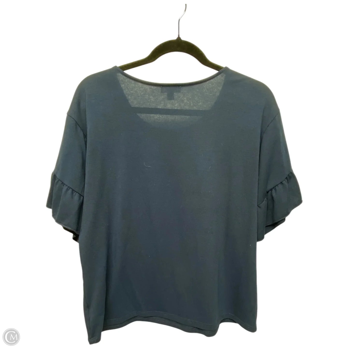 Top Short Sleeve By Charming Charlie In Navy, Size: S