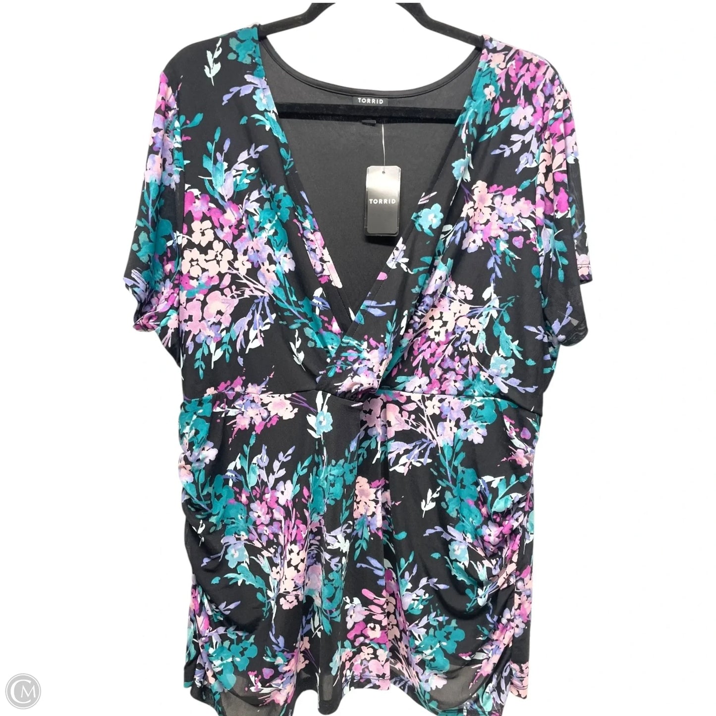 Top Short Sleeve By Torrid In Floral Print, Size: 3x