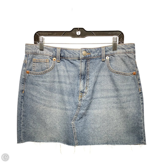 Skirt Mini & Short By Divided In Blue Denim, Size: M