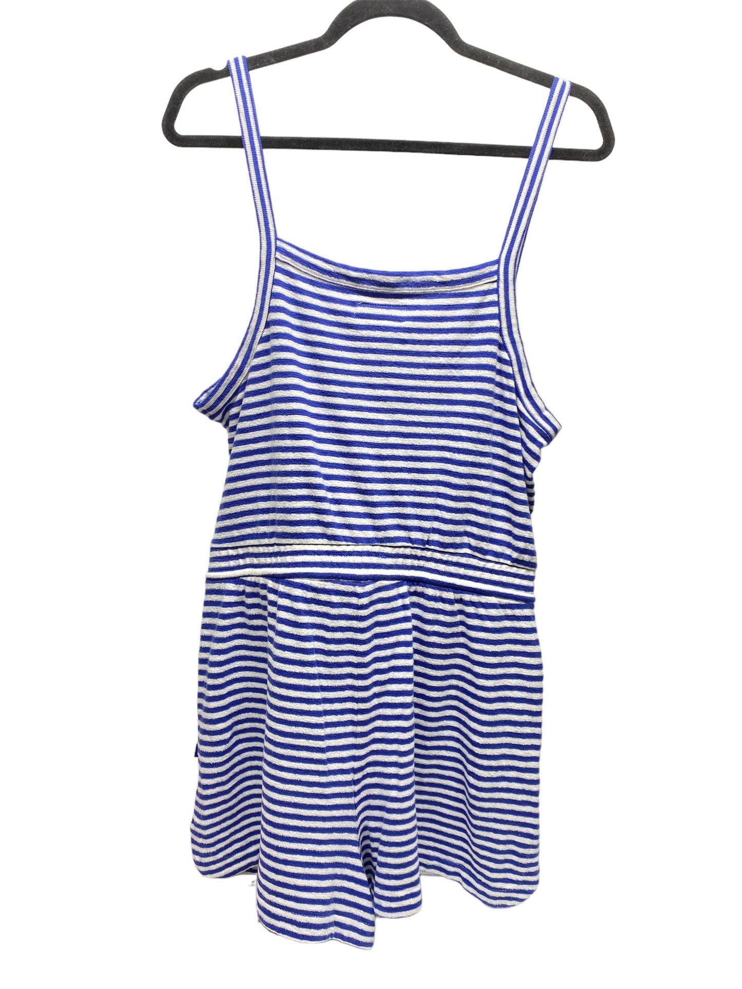 Blue & White Romper Free Assembly, Size M