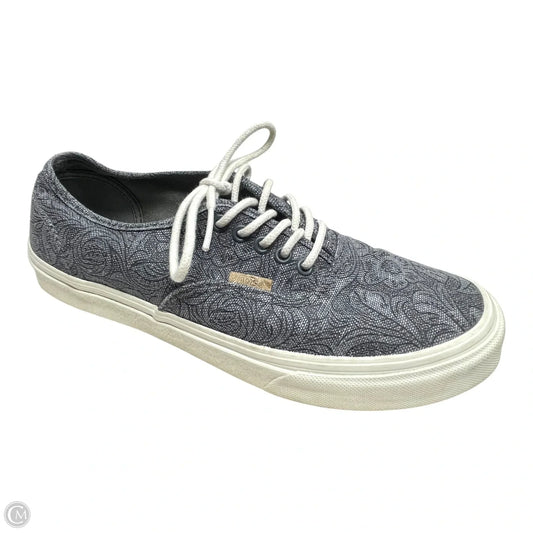 Shoes Flats By Vans In Grey, Size: 9.5