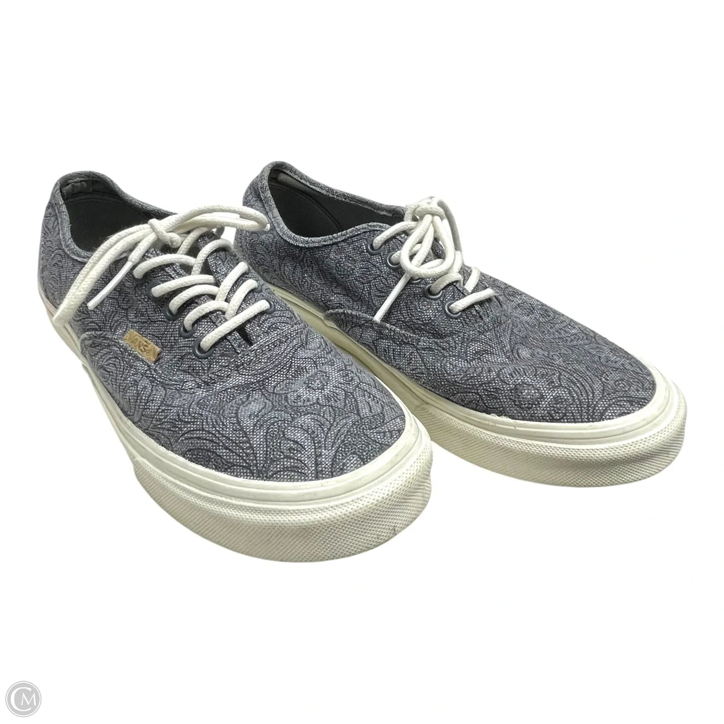 Shoes Flats By Vans In Grey, Size: 9.5