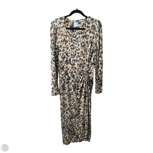 Dress Casual Maxi By Cabi In Animal Print, Size: M