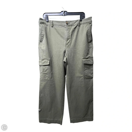 Pants Wide Leg By Loft In Green, Size: 14