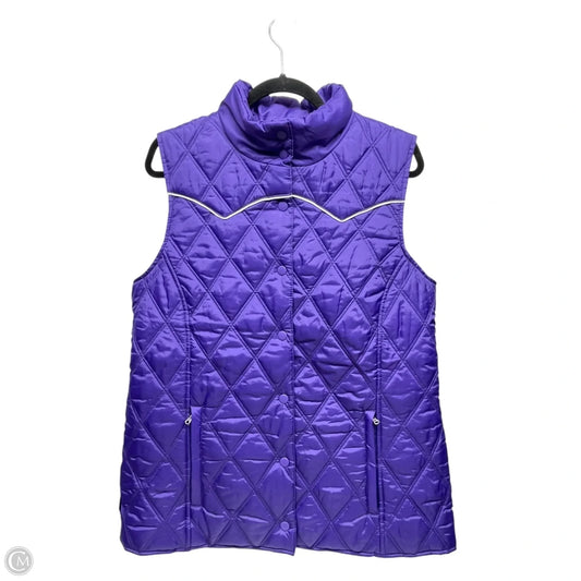 Vest Puffer & Quilted By Roper In Purple, Size: L