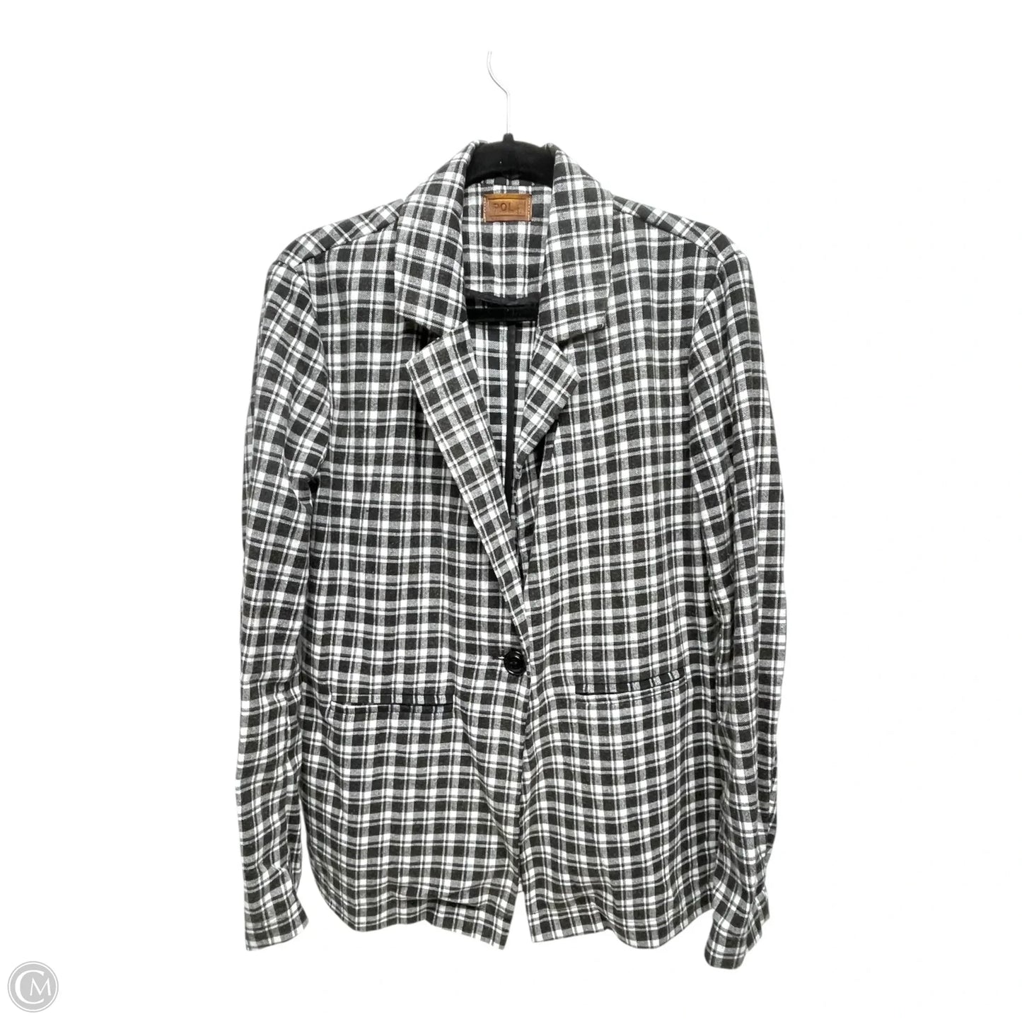 Blazer By Pol In Checkered Pattern, Size: L