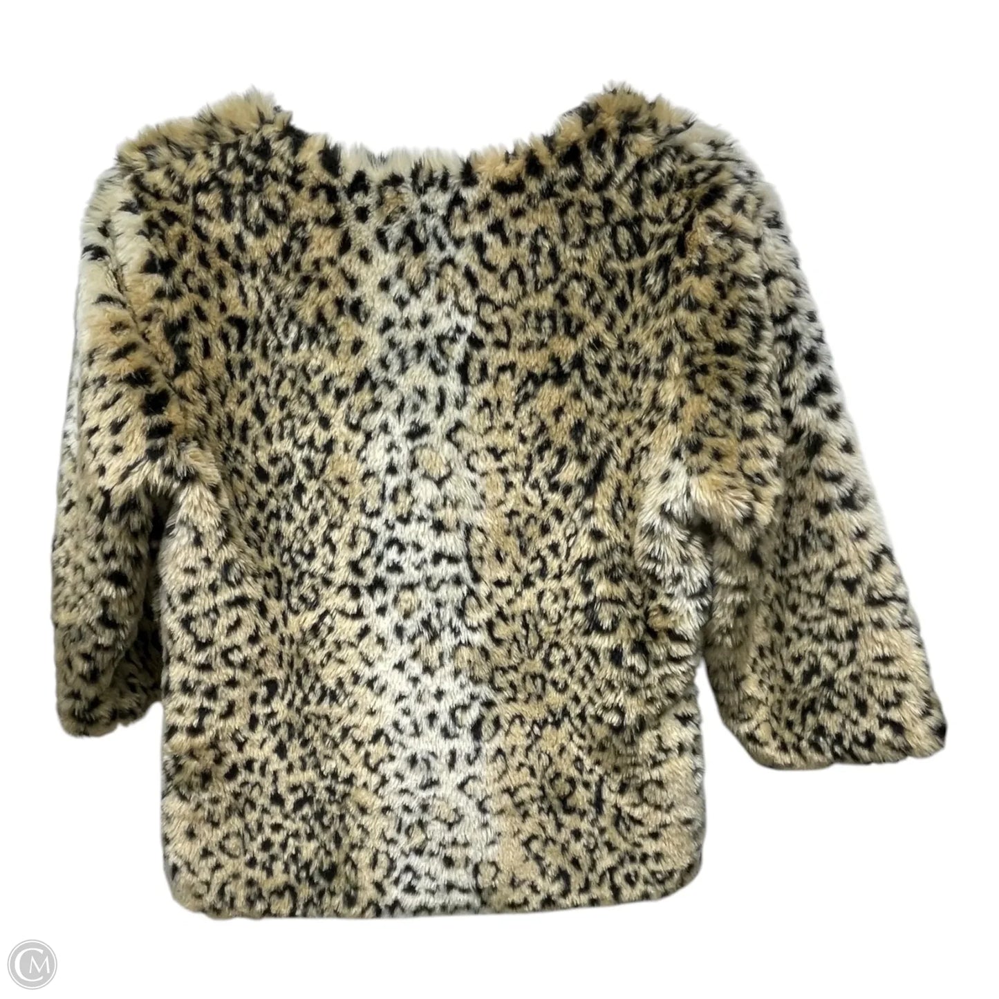 Jacket Faux Fur & Sherpa By Clothes Mentor In Animal Print, Size: S